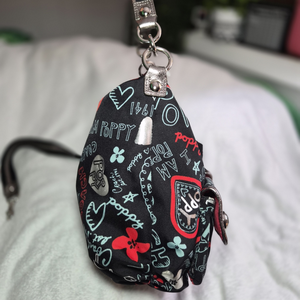 ✨ Rare Collector’s Coach Poppy Graffiti Hobo ✨ - Picture 5 of 17